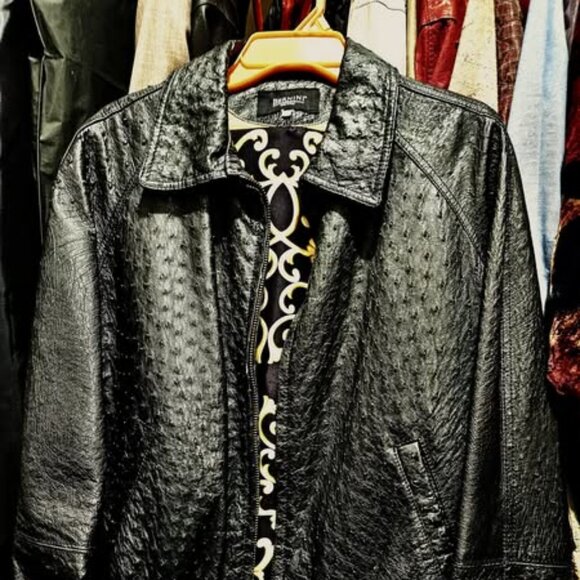 Bernini of Italy FULL Quill OSTRICH Bomber Style Jacket - Picture 6 of 11